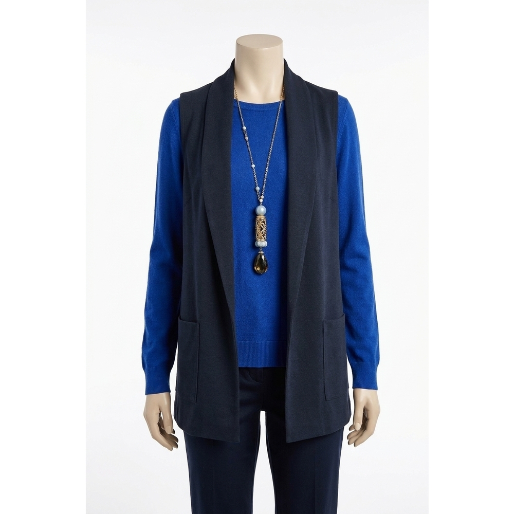 NEW J'ENVIE/ELI the leila vest in indigo